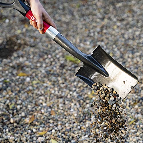 Bond Manufacturing LH047AM Mini D-Handle Square Head Shovel (12-Pack), Red/Black - size: 12-PACK, style: SQUARE HEAD