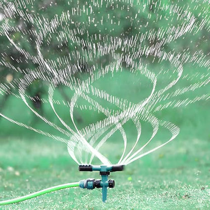 360 Degree Rotating Lawn Sprinkler - Ideal for Lawns, Gardens, Yards, Grass Watering with Powerful Spraying（2 Pack）