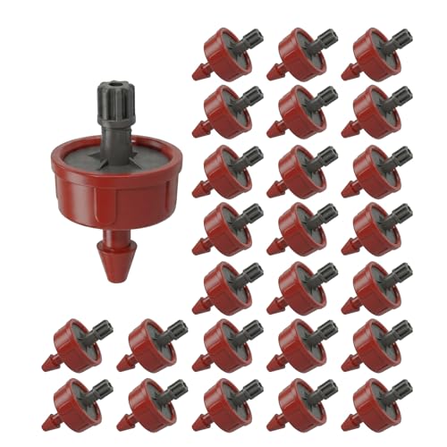 0.75 GPH Pressure Compensating Drip Emitters for Irrigation System,25 Pack - size: 0.75 GPH 25PCS