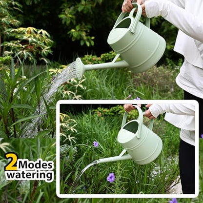 1 Gallon Watering Can for Plants - color: Green