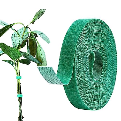 Plant Tape Garden Tape, Plant Ties Tape Garden Ties For Climbing Plants Adjustable Garden Tape For Plants Outside Plant Supports For Growing Reusable Green Garden Plant Tomato Tape (33ft X 1/2inch)