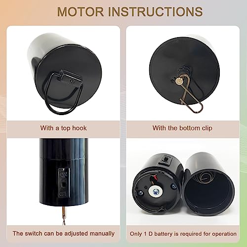 Wind Spinner Motor, Rotating Display Motor 20RPM - color: Black 20rpm