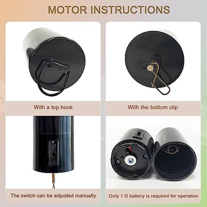 Wind Spinner Motor, Rotating Display Motor 20RPM - color: Black 20rpm