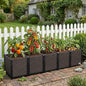 Large Planters for Outdoor Plants 20" Tall Planter Box, 78.7"L x 15.7"W - size: 78.7"(l) X 15.7"(w) X 19.7"(h)
