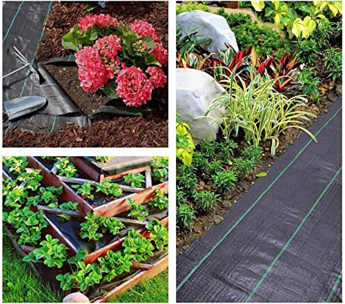 Weed Barrier Fabric Heavy Duty Landscape Fabric 6FTX100FT 3.2oz - size: 6X100 FT