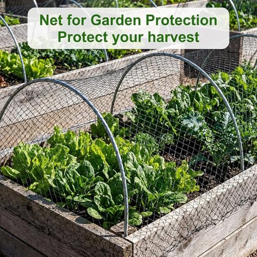 MAQIHAN 13x33ft Bird Netting for Garden - Mesh Net for Garden Protection