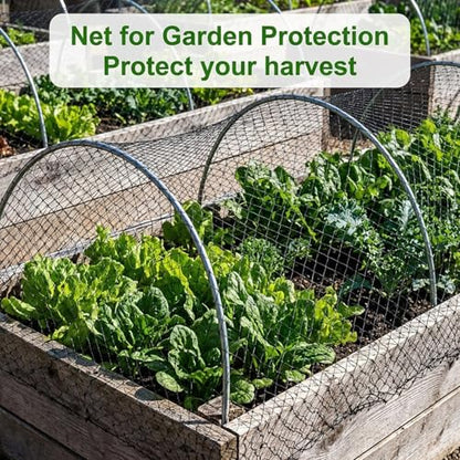 MAQIHAN 13x33ft Bird Netting for Garden - Mesh Net for Garden Protection