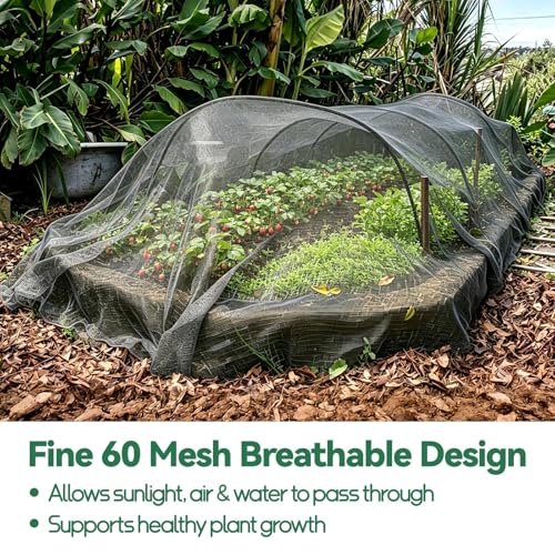 10x20ft Garden Netting, 60 Mesh Plant Protection Screen