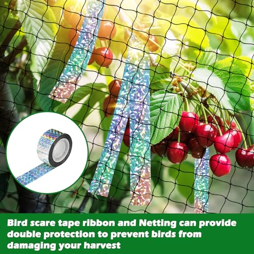 BSTPCOO Bird Netting for Chicken Coop 25x50ft, Poultry Netting, 2" Mesh - size: 25'×50'-2''