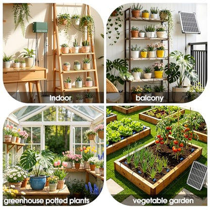 10W Solar Automatic Plants Watering System for Summer Garden Drip