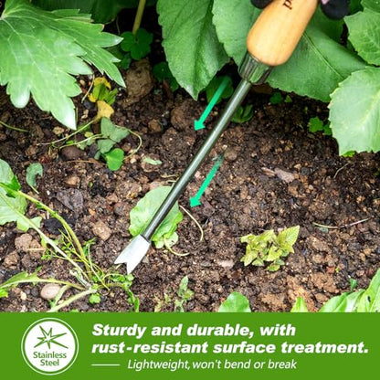 Dandelion Weeding Tool, Crack Weeder Hand Weeder Puller Tool - size: 13'' Dandelion Weeder