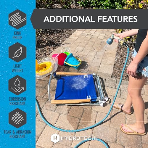 HydroTech 25 ft Expandable Burst-Proof Garden Hose, 5/8 in Diameter - size: 25 Feet