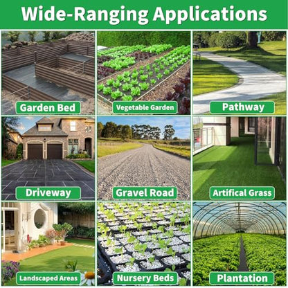 3ft x 100ft Weed Barrier Fabric, Heavy Duty Landscape Fabric - size: 3ft x 100ft