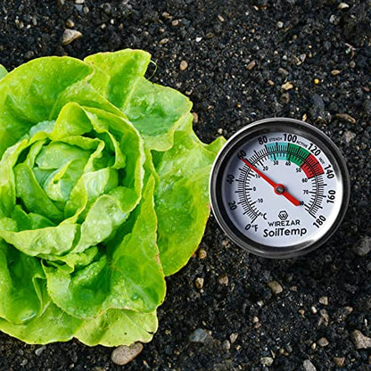 Backyard Compost Thermometer, 16 Inch Stainless Steel, Waterproof - size: 16''