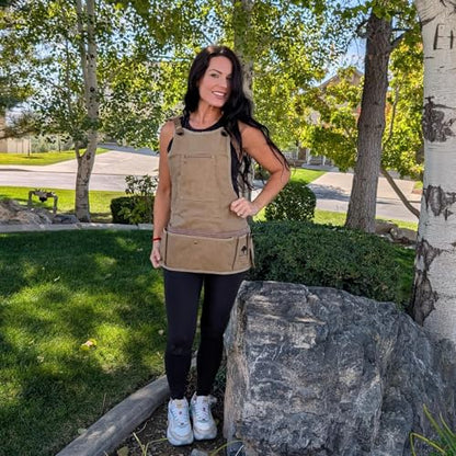 Ironwood Tool Co. 16oz Waxed Canvas Garden Tool Apron