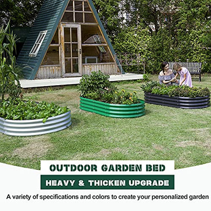 Land Guard Green Raised Bed, 6×3 ft Elevated Planter Box, Raised Beds for Gardening Vegetables（Green）… - color: 3-green, size: 6×3×1ft(1pcs）