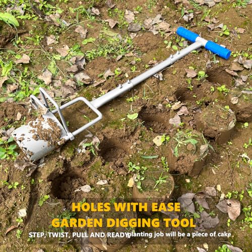 5-in-1 Garden Bulb Planter with Long Handle, Height Adjustable