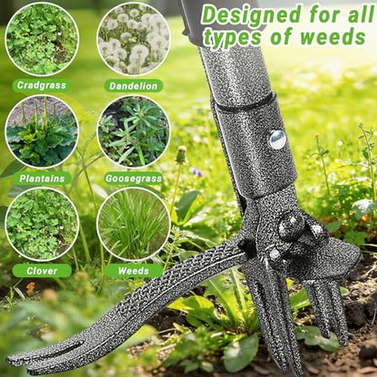 Weed Puller Tool for Garden Lawn Yard, 57.5" - size: 57.5"