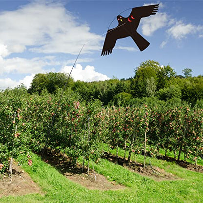 Bird Scarer Kite Without Pole Bird Hawk Flying Kite-Style C - color: style C without pole