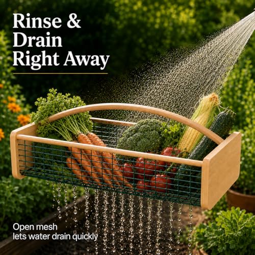 Large Garden Harvest Basket for Vegetables - size: Large