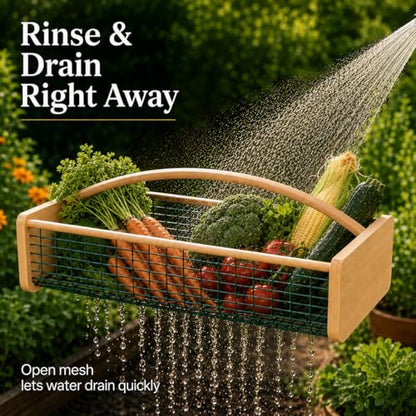 Large Garden Harvest Basket for Vegetables - size: Large