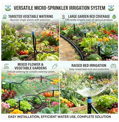 50 Pack 1/4 Inch Drip Irrigation Emitters for Garden Irrigation System - size: 50pcs Drip Emitters Vortex