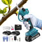 Electric Pruning Shears Cordless for Gardening - 1.2" Cutting Diameter Battery Powered Pruner with LCD Display & 2 Rechargeable Batteries, Brushless Power Pruner Heavy Duty for Tree Branch - style: Blue-30mm