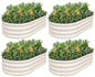 1MORE Galvanized Raised Garden Bed Outdoor,Planter Bed 4x2x1ft,White,4-Pk - color: White