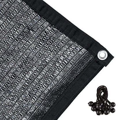 Agfabric 50% Sunblock 10’ X 16’ Shade Cloth with Grommets for Garden Patio, Black - size: 10 x 16 ft - 50%