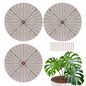 ANPHSIN 3 Plant Pot Grid Cover Protectors from Animals, 20.8" Dia - size: 20.8"