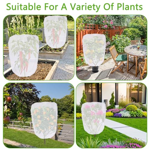 2 Pcs Garden Plant Shade Cover, 3.3x2.6 Ft Non-Woven Sunshade Cloth - color: 2 Pcs, size: 3.3 x 2.6 Ft