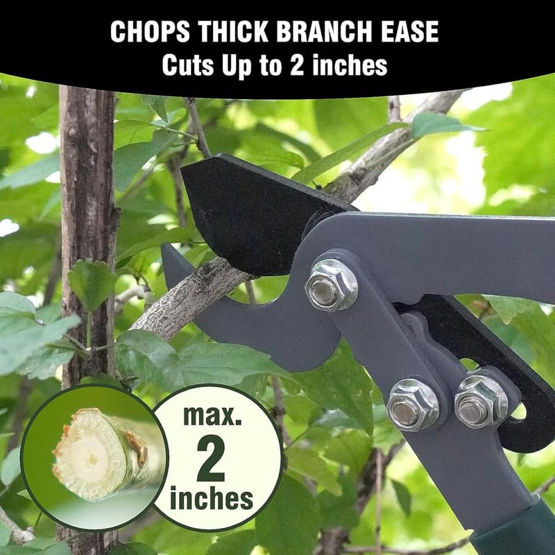 3-Piece Garden Pruning Tool Set, Includes Telescopic Lopper, Hedge Shears & Bypass Pruners for Branches, Hedges & Yard Work