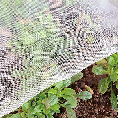 Garden Netting Pest Barrier: 10'x30' Fine Bug Insect Net - size: 10'x30'