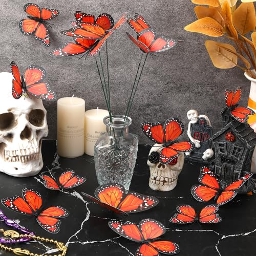 Augshy 75Pcs Monarch Butterfly Garden Stake, Monarch Butterfly Decoration - style: Monarch Butterfly