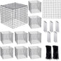 Zubebe 10 Pack Small Wire Plant Protectors Mesh, Thickness 2mm, Black - color: Black, size: Thickness 1mm
