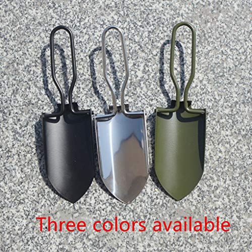 Toasis Garden Trowel Mini Outdoor Foldable Hand Shovel (Black & Olive-2pcs) - color: Black & Olive-2pcs