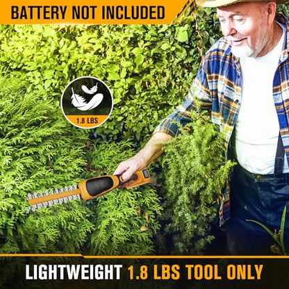HEINPRO Cordless Hedge Trimmer Compatible with DEWALT 20V MAX Battery