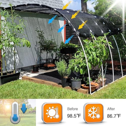 40% Shade Cloth for Garden,14x20 FT Sun Shade Protection - size: 14ft x 20ft