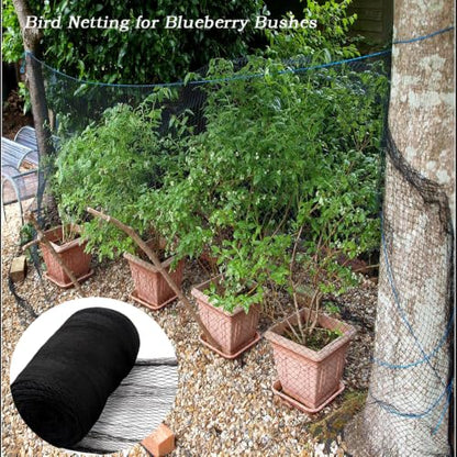 Junflying Bird Netting 15x20 Ft, 1/2" Mesh Heavy Duty Garden Netting - size: 15X20 FT