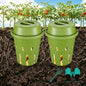 2-Pack Mini Inground Worm Composter, Underground Worm Farm with Aeration & Animal-Proof Lid, Organic Vermicomposting Container for Garden, Raised Beds & Yard, Easy for Beginners, Green - size: 2-pack