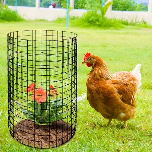 Adnee 15 Packs Wire Plant Protector from Animals, 12 x 12 Inches Metal Mesh Plant Cage Covers, Sturdy Garden Bunny Barricades Chicken Wire Cloche for Plants Shrubs Vegetables Flowers - color: 15 Pack 12x12 Inch