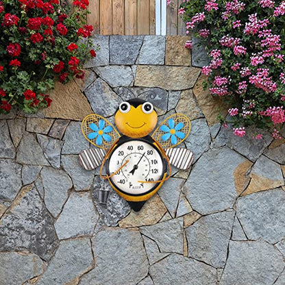 MUMTOP Outdoor Thermometer, Bees Thermometer for Patio, Yard, Garden