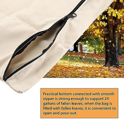 OwnMy Universal Leaf Vacuum Blower Bag Replacement Bottom Debris Dump Bag - color: White