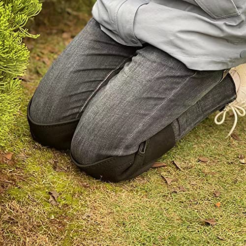 Men/Women Knee Pads for Gardening, Adjustable Straps, Black L,1 Pair - color: Black, size: Large