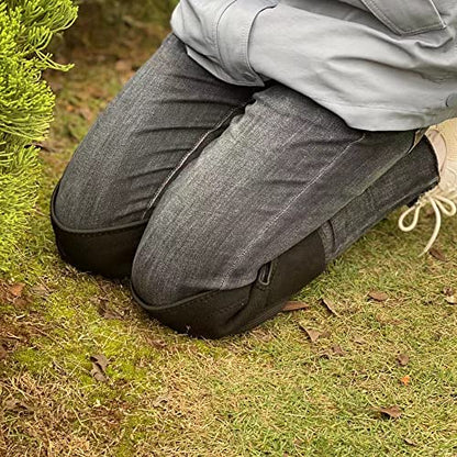Men/Women Knee Pads for Gardening, Adjustable Straps, Black L,1 Pair - color: Black, size: Large
