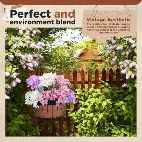Layhit 6 Pcs Wall Hanging Planters, 13.78 Inches, Brown - color: Brown, size: 13.78 Inches