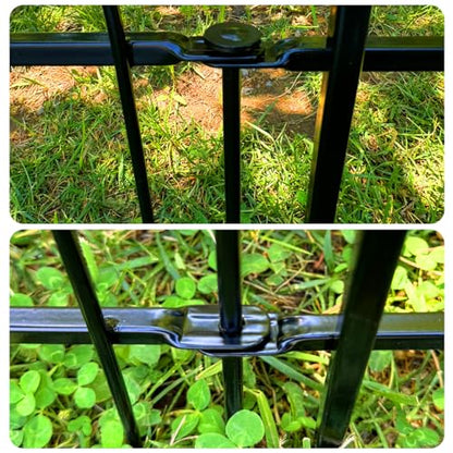 Thealyn Garden Fence 32" H x 24" W (4 Panels + 1Gate, Total 10 ft) - size: 32″ H x 10 ft (4 Panels + 1Gate)