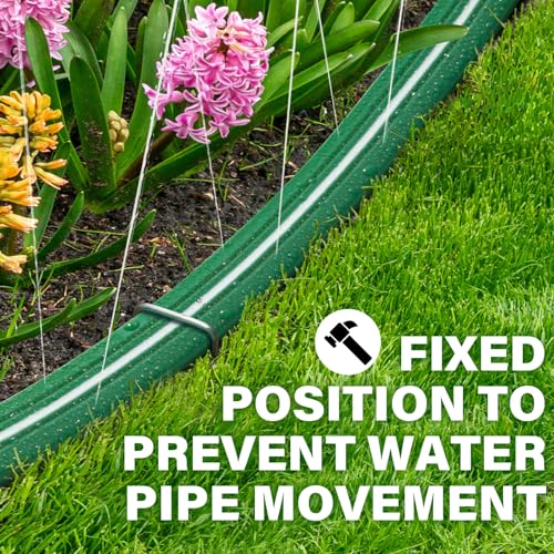 Jin&Bao 15FT Sprinkler Hose Heavy Duty Garden Lawn Water Hose with Staples - size: 15FT