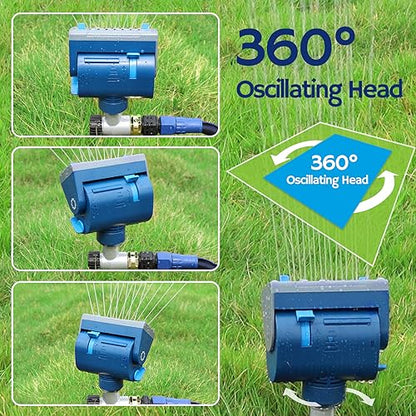 Airthereal Oscillating Sprinkler - Metal Step Spike, 4,069 sq.ft. Coverage - size: 1-Pack