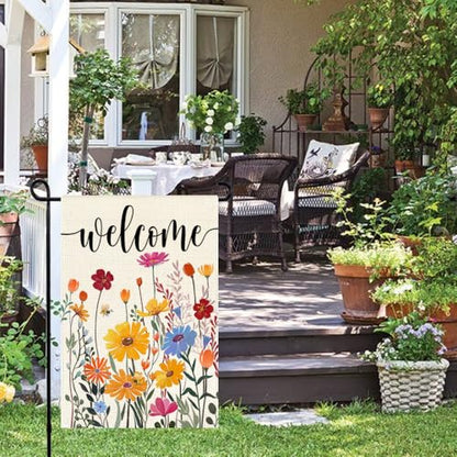 Spring Summer Garden Flag 12x18 Inch Outside Yard Porch Decoration - size: 12" x 18"